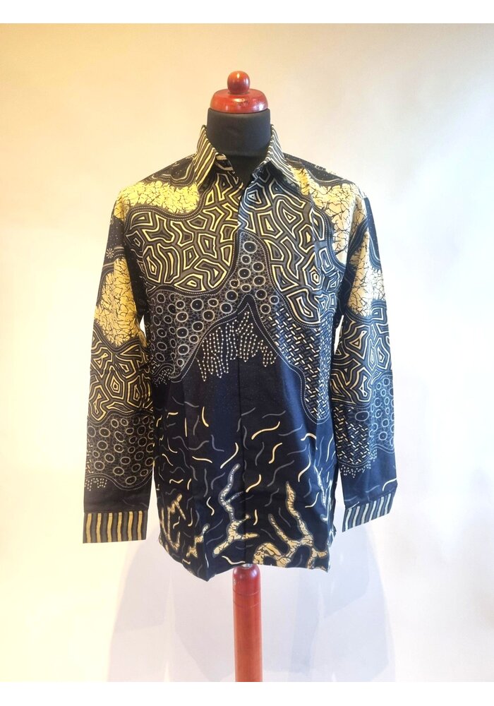 Batik overhemd lange mouw 1912-01