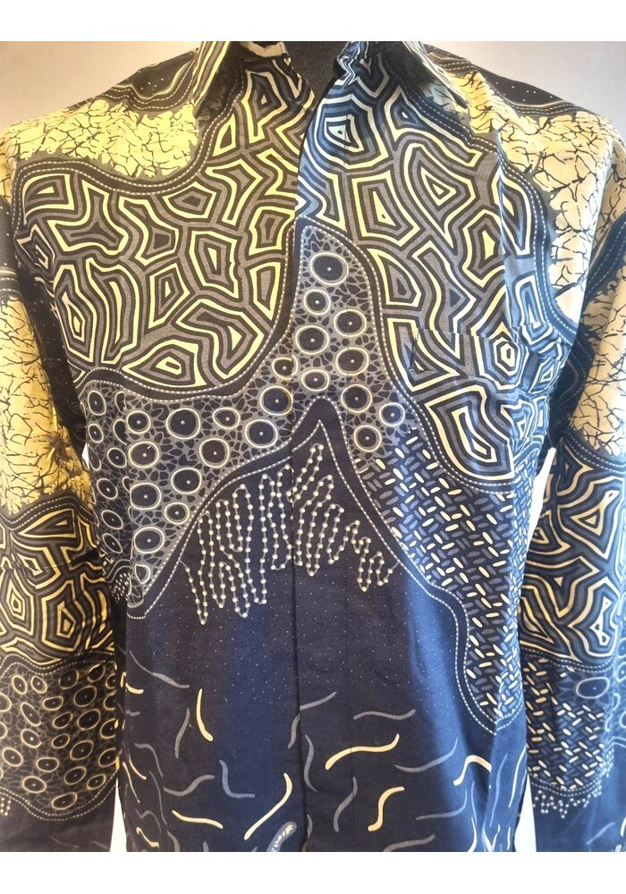 Batik overhemd lange mouw 1912-01
