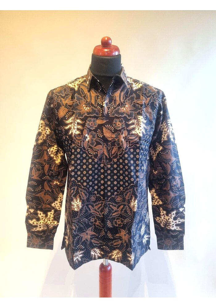 Batik overhemd lange mouw 1912-02