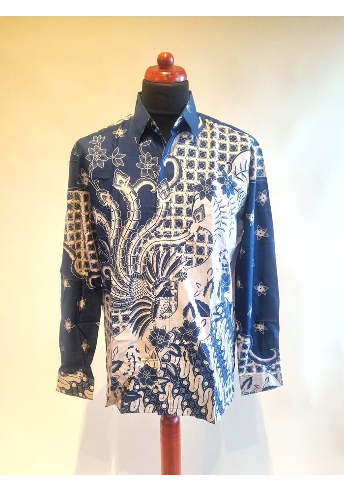 Batik overhemd lange mouw 1912-03