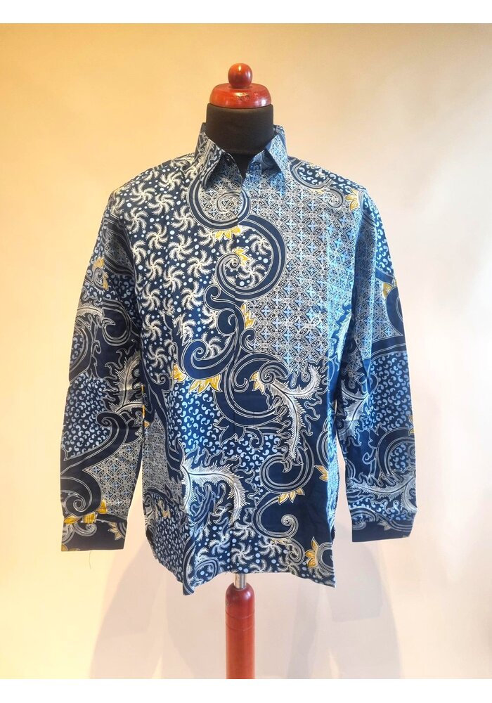 Batik overhemd lange mouw 1912-04