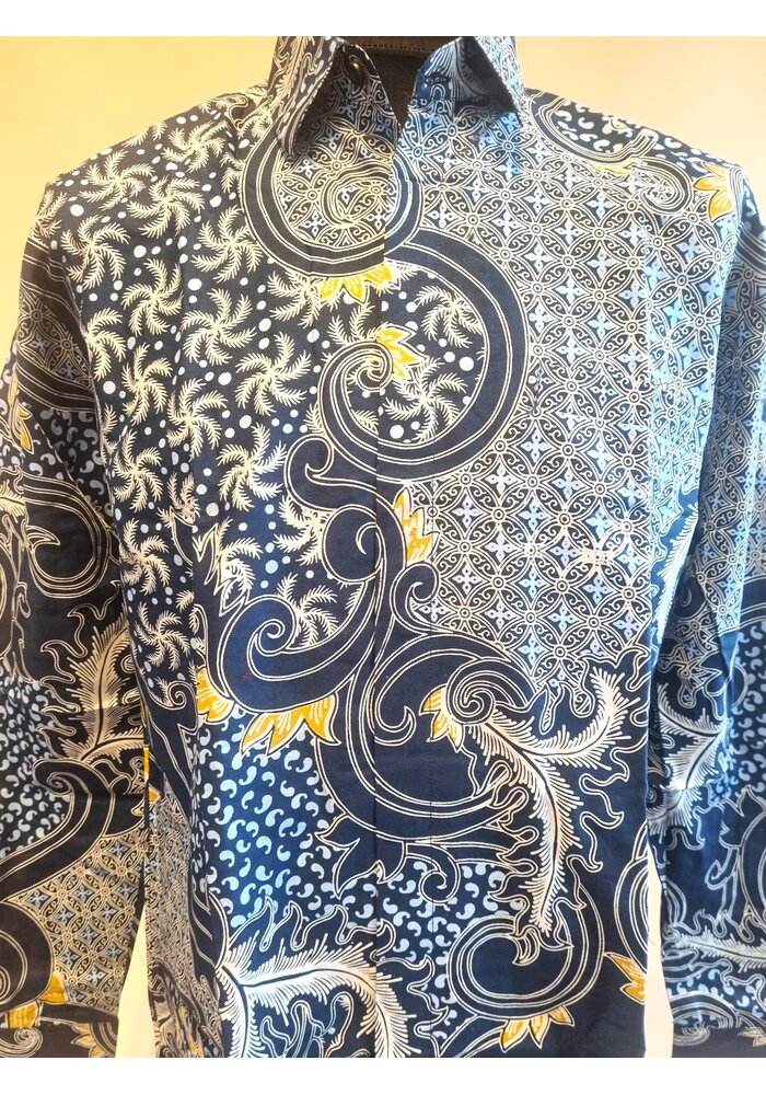 Batik overhemd lange mouw 1912-04