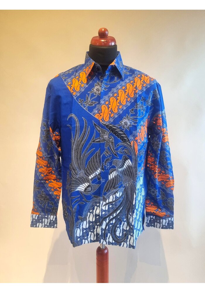 Batik overhemd lange mouw 1912-05