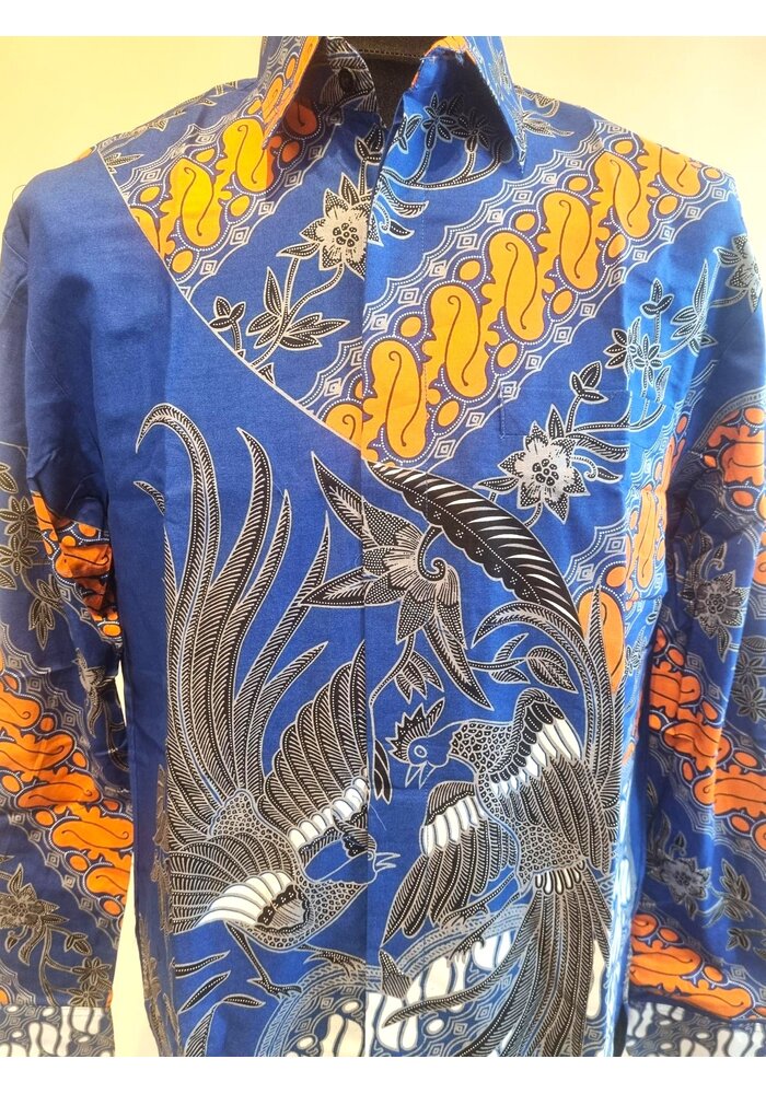 Batik overhemd lange mouw 1912-05