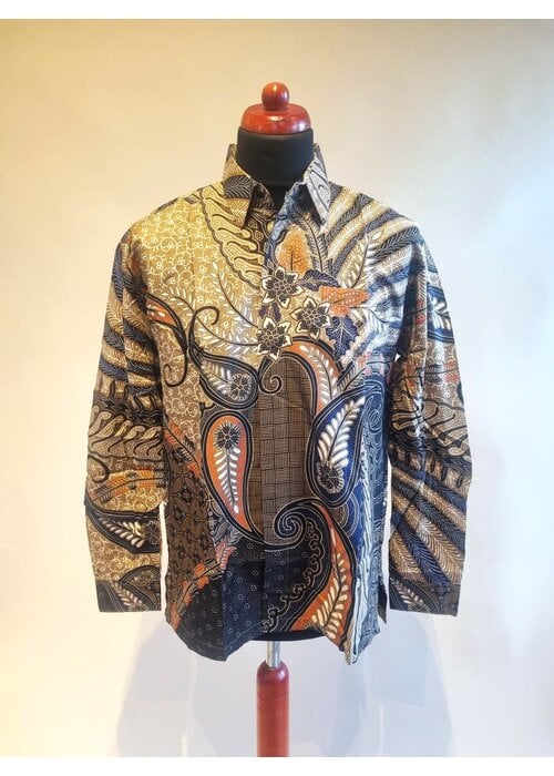 Batik overhemd lange mouw 1912-06