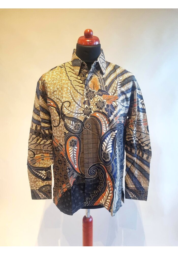 Batik overhemd lange mouw 1912-06