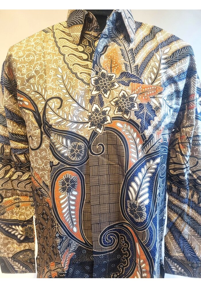 Batik overhemd lange mouw 1912-06