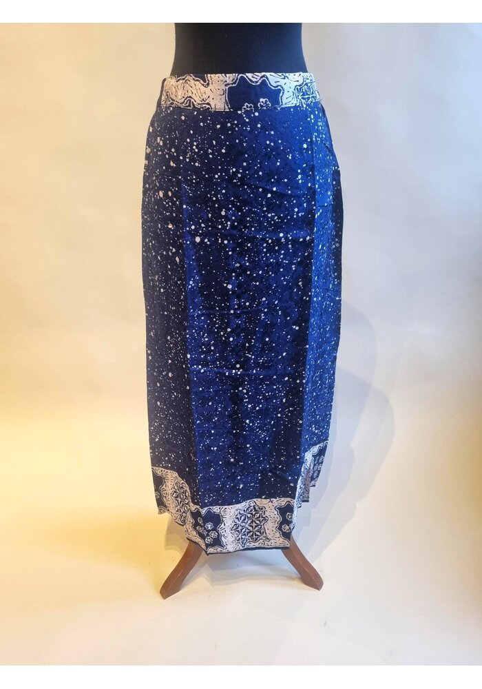 Set batik tuniek navy blue