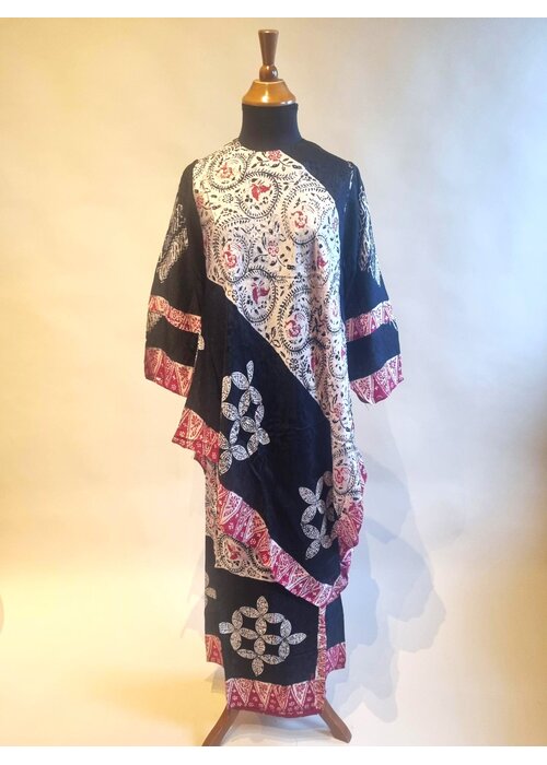 Set batik tuniek zwart