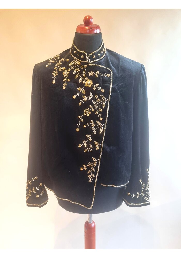 Beskap fluweel zwart exclusive