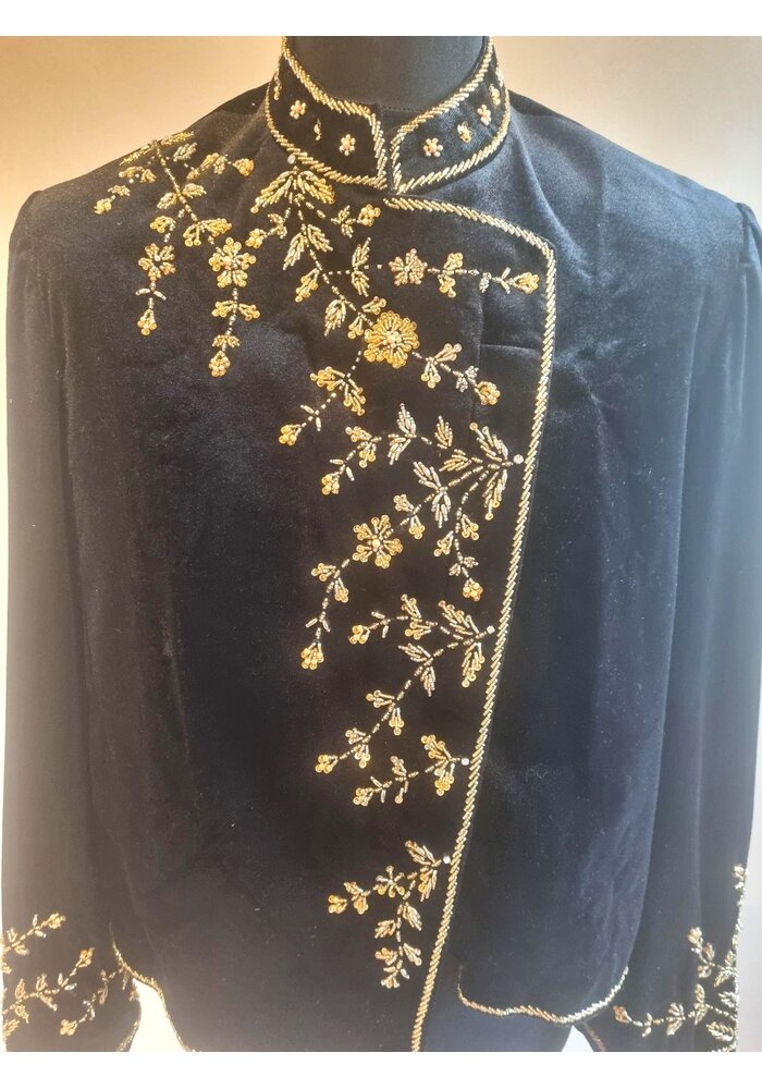 Beskap fluweel zwart exclusive