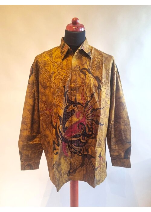 Batik overhemd lange mouw 0903-02
