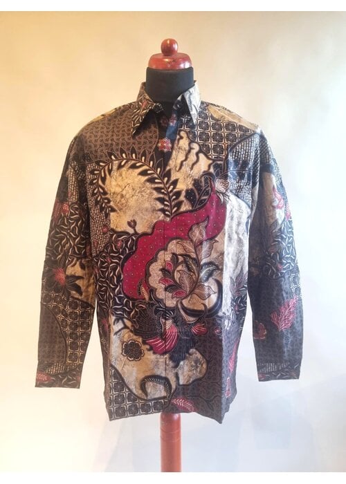 Batik overhemd lange mouw 0903-03