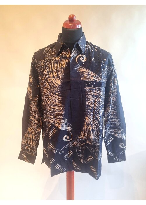 Batik overhemd lange mouw 0903-04