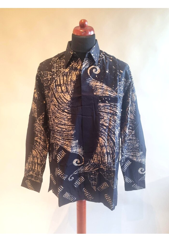 Batik overhemd lange mouw 0903-04