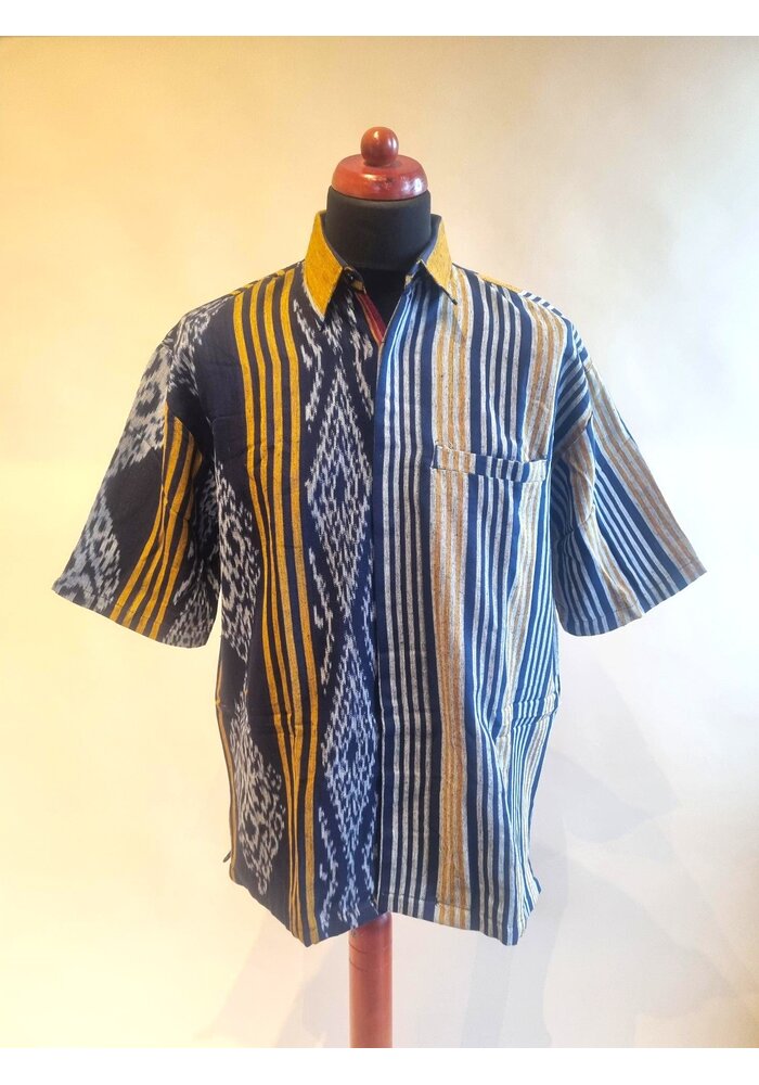 Geweven shirt korte mouw