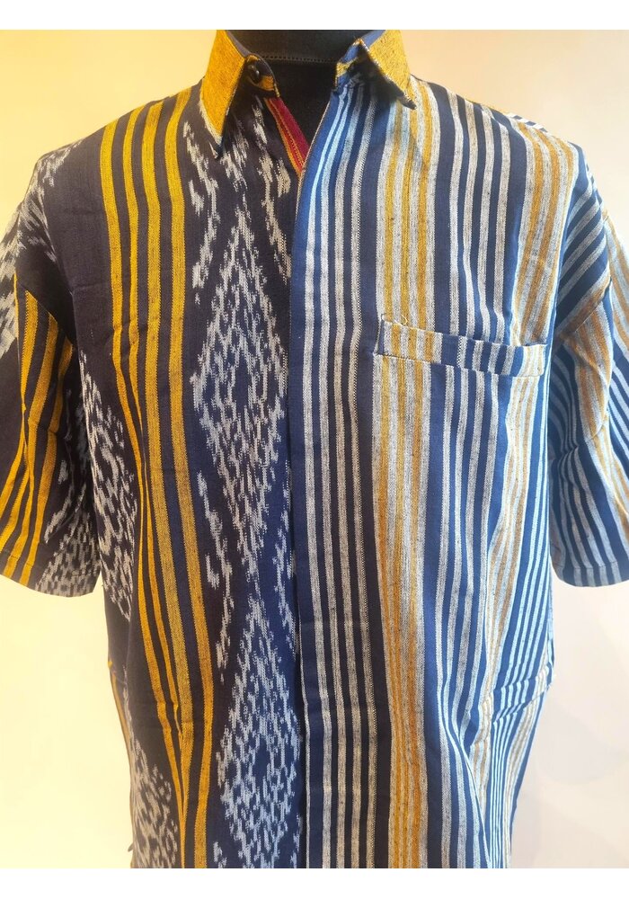 Geweven shirt korte mouw