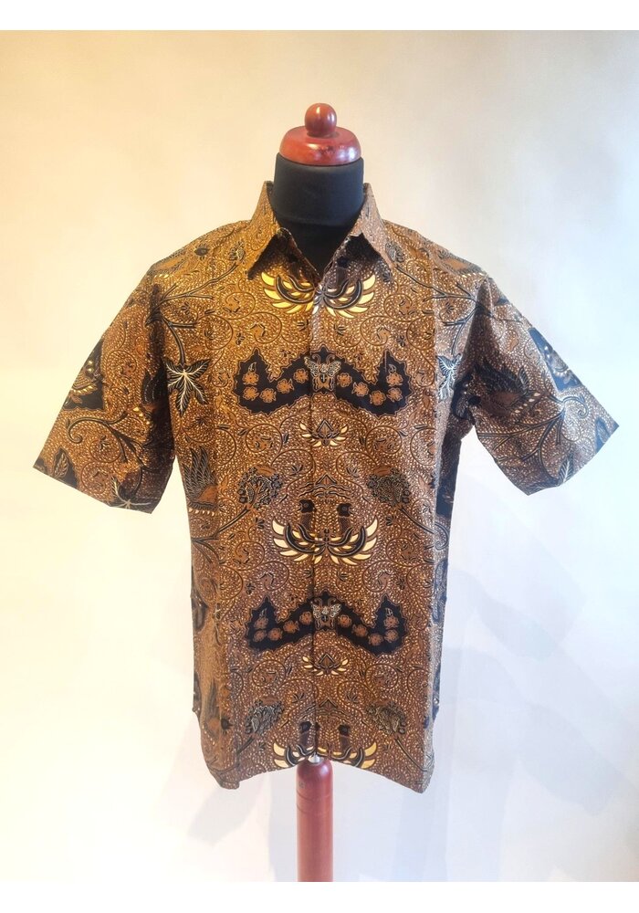 Batik overhemd korte mouw 0304-01