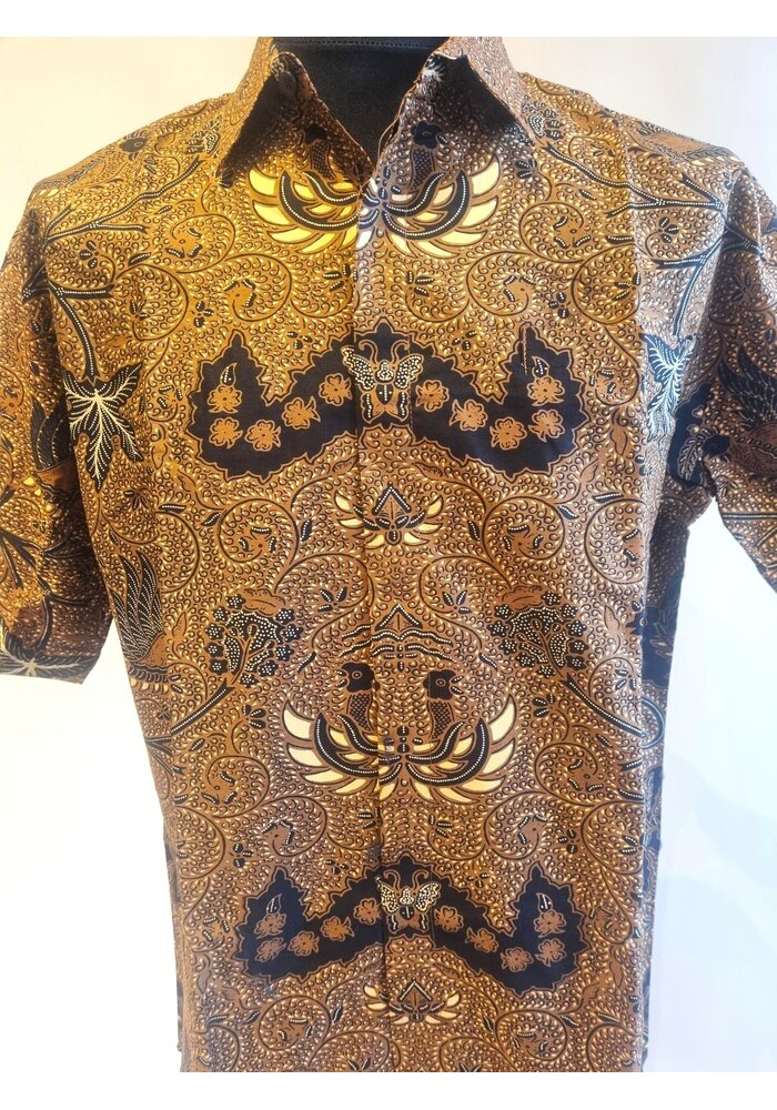 Batik overhemd korte mouw 0304-01