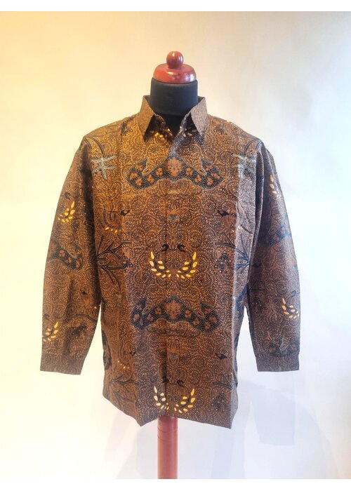 Batik overhemd lange mouw 0304-02