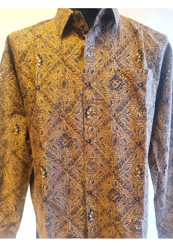 Batik overhemd lange mouw 0304-03