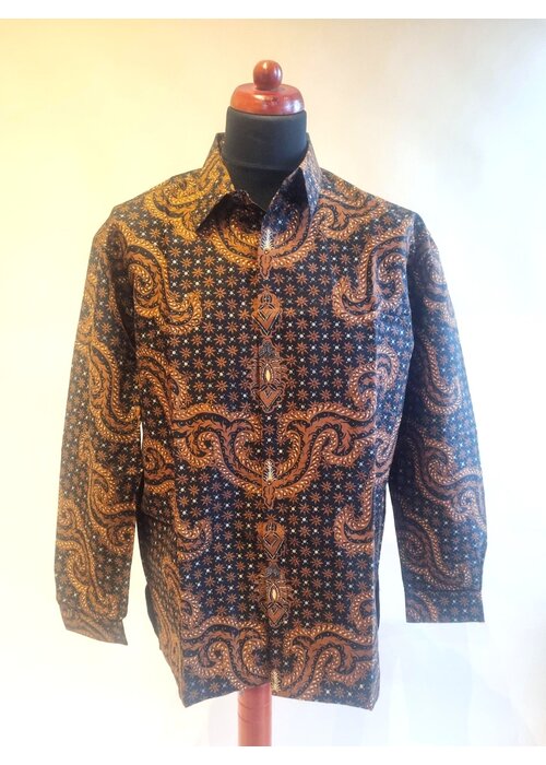 Batik overhemd lange mouw 0304-04
