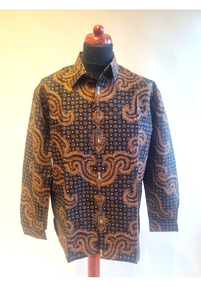 Batik overhemd lange mouw 0304-04