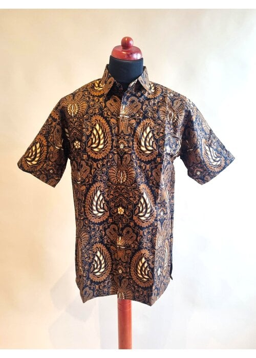 Batik overhemd korte mouw 0904-01