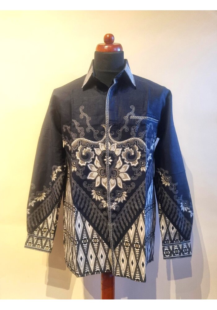 Batik overhemd lange mouw 1605-01