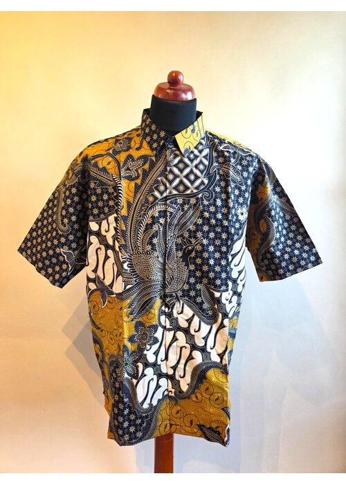 Batik overhemd korte mouw 2405-02