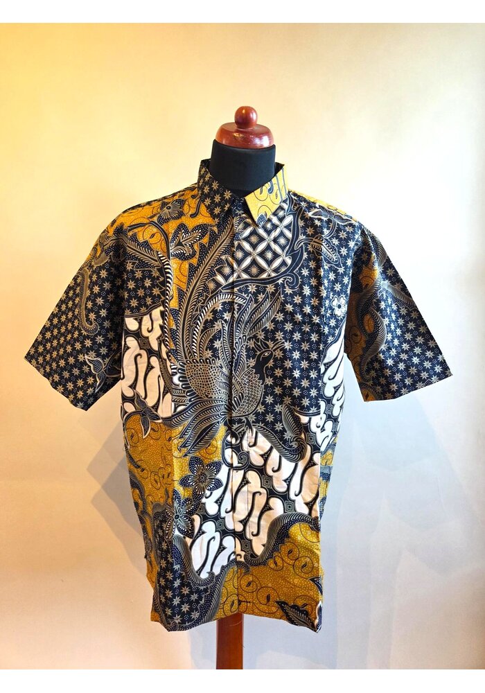 Batik overhemd korte mouw 2405-02