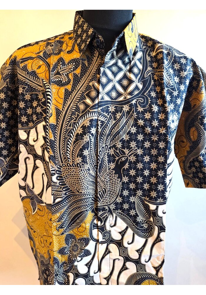 Batik overhemd korte mouw 2405-02