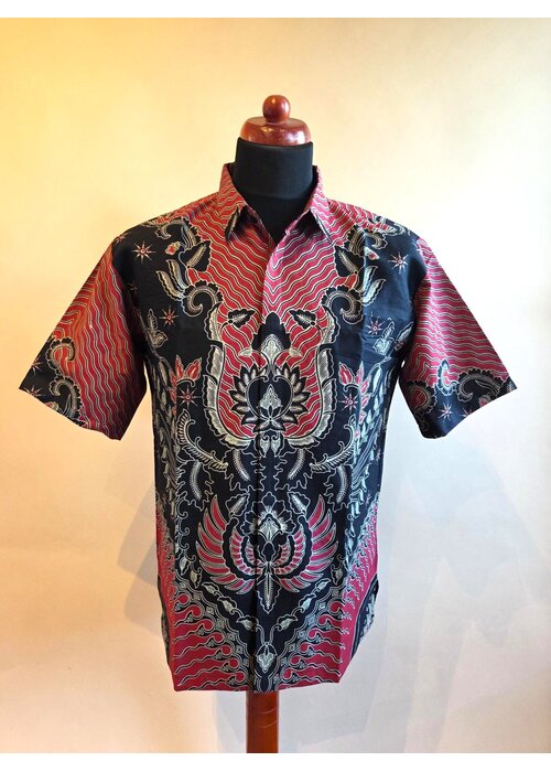 Batik overhemd korte mouw 2405-04