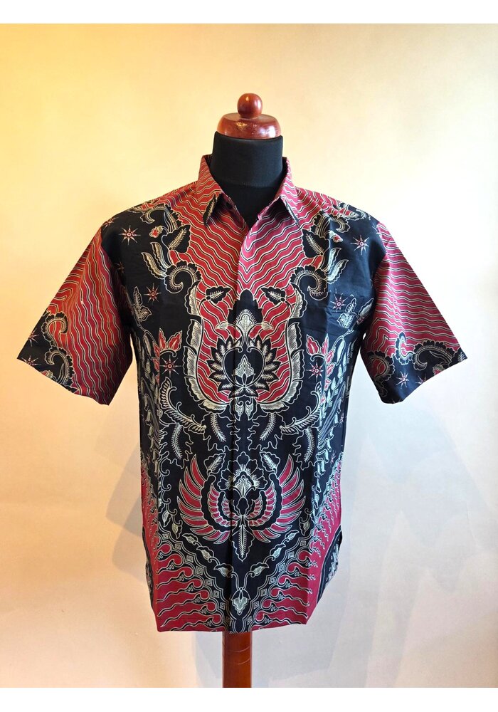Batik overhemd korte mouw 2405-04