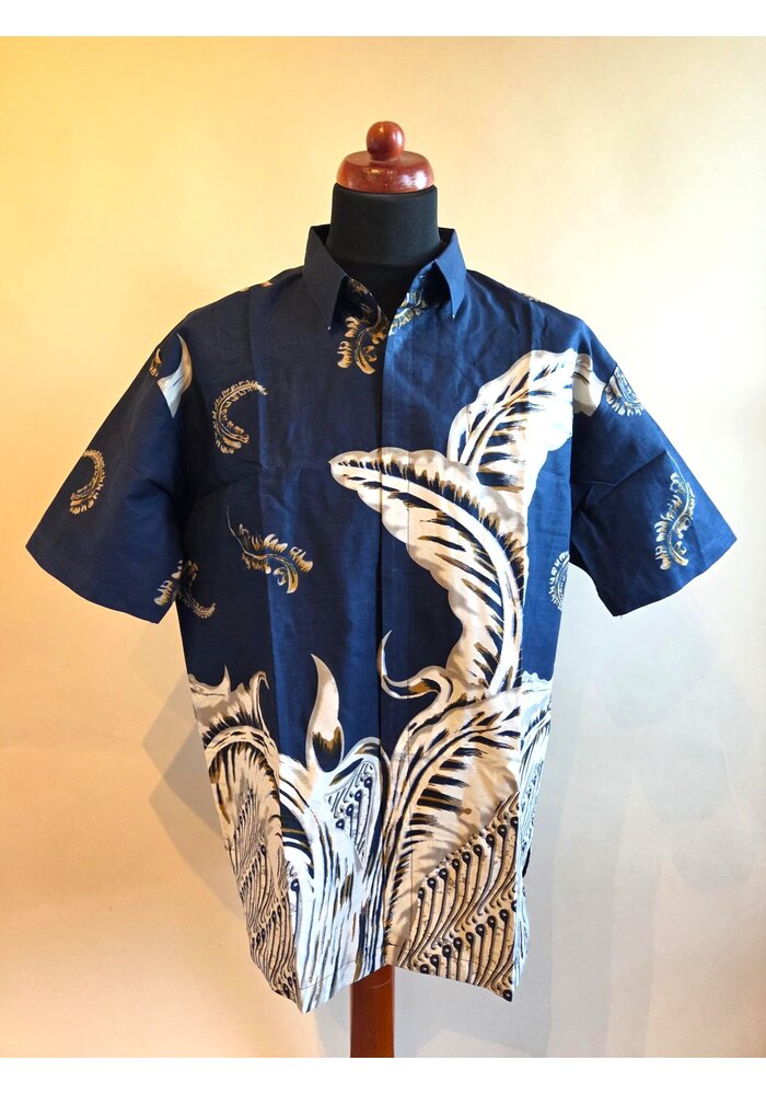 Batik overhemd korte mouw 2405-05