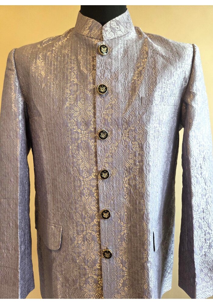Beskap songket licht paars