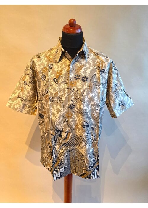 Batik overhemd korte mouw 1007-02