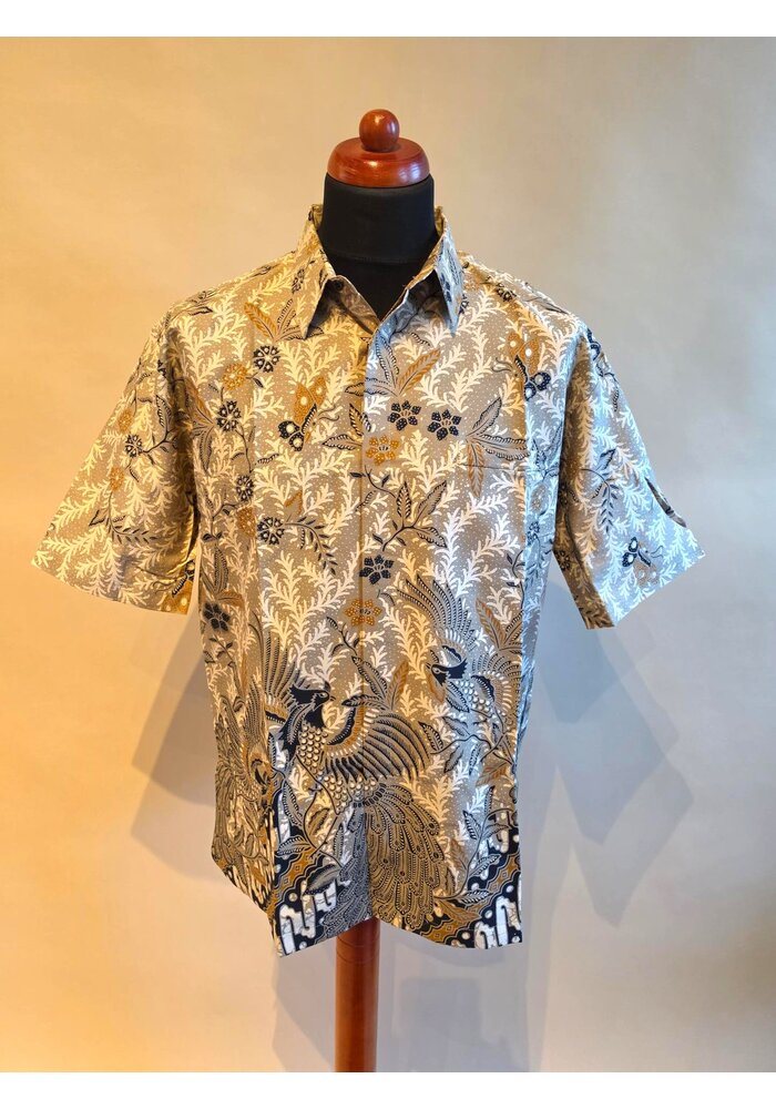 Batik overhemd korte mouw 1007-02