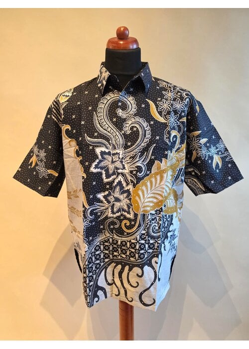 Batik overhemd korte mouw 1007-03