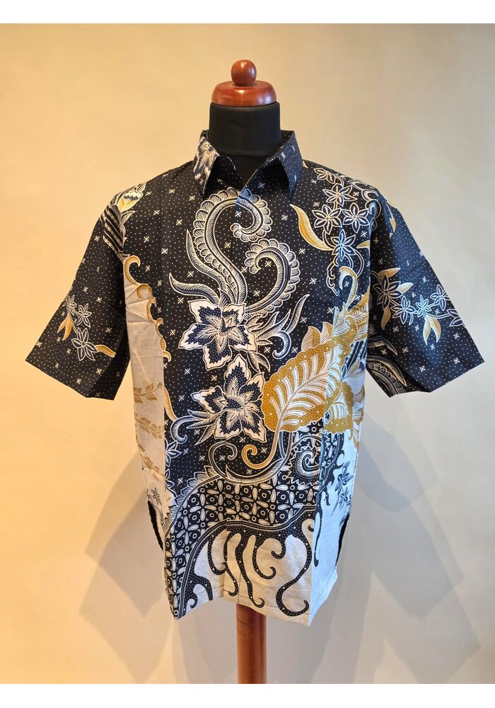 Batik overhemd korte mouw 1007-03
