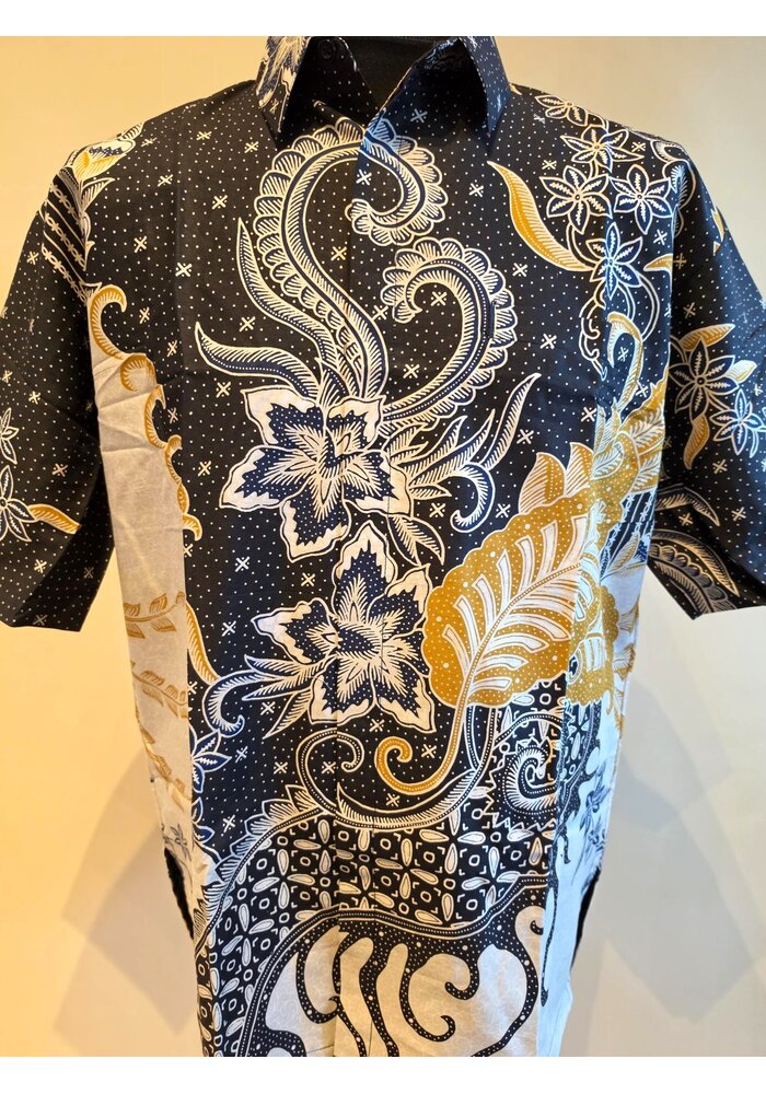 Batik overhemd korte mouw 1007-03