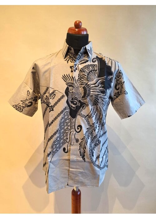 Batik overhemd korte mouw 1007-04