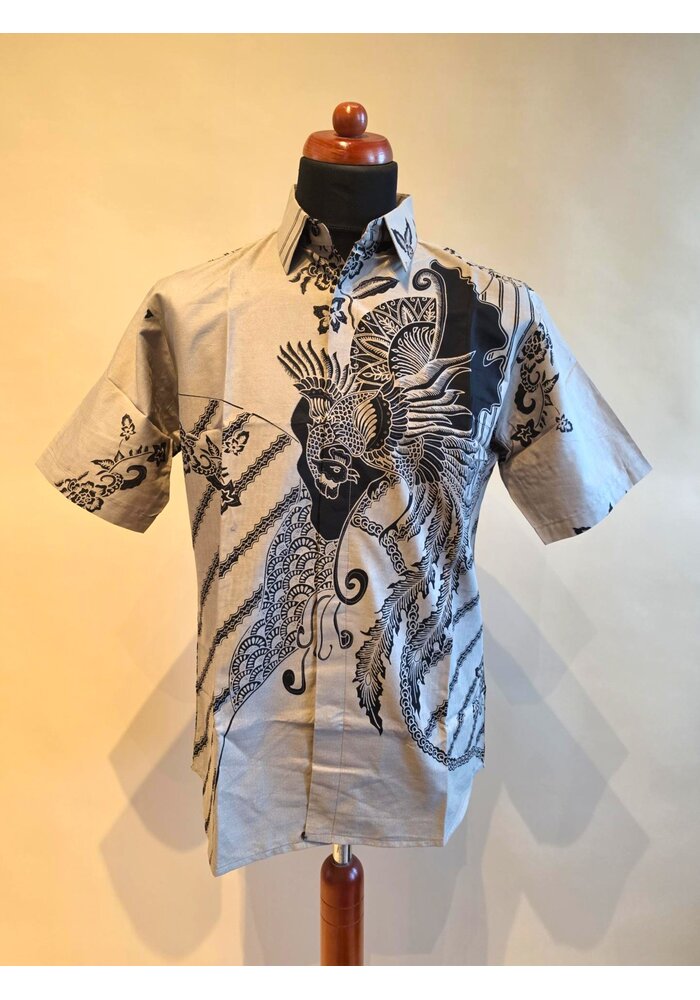 Batik overhemd korte mouw 1007-04