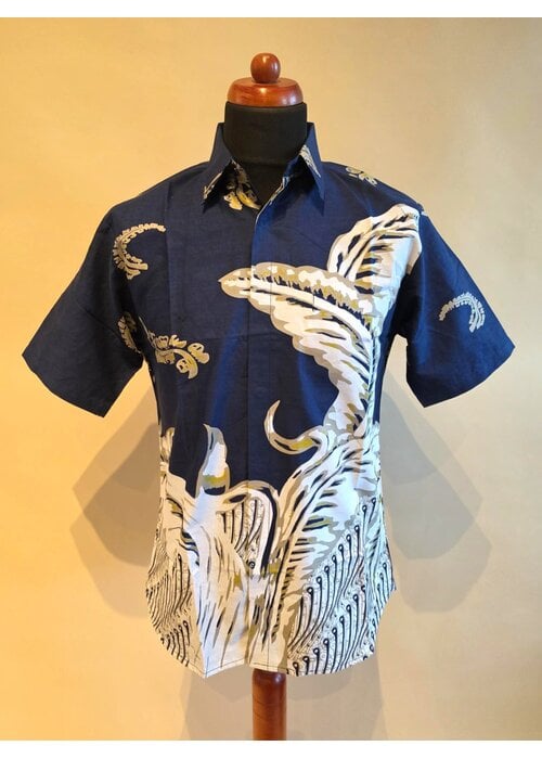 Batik overhemd korte mouw 1007-05