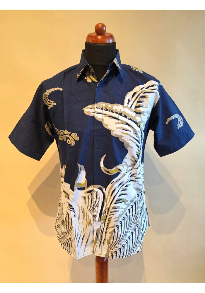 Batik overhemd korte mouw 1007-05
