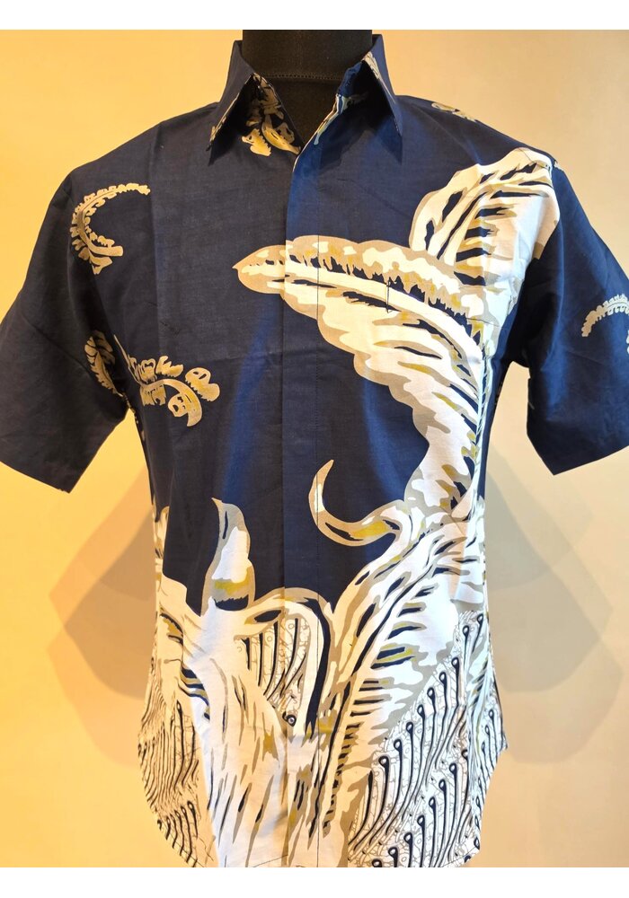 Batik overhemd korte mouw 1007-05