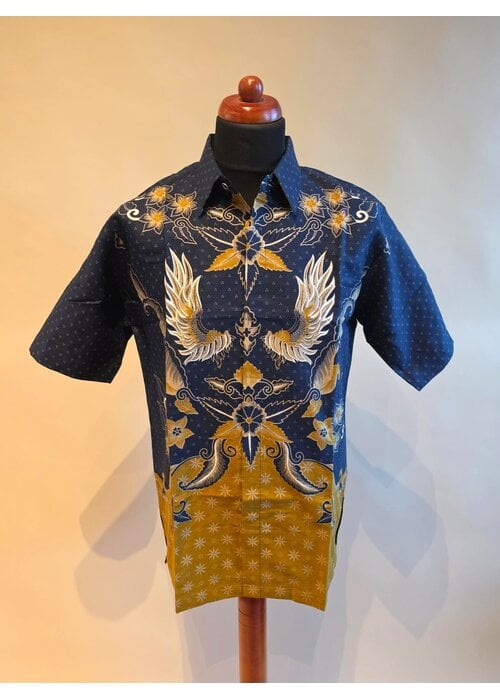 Batik overhemd korte mouw 1007-06
