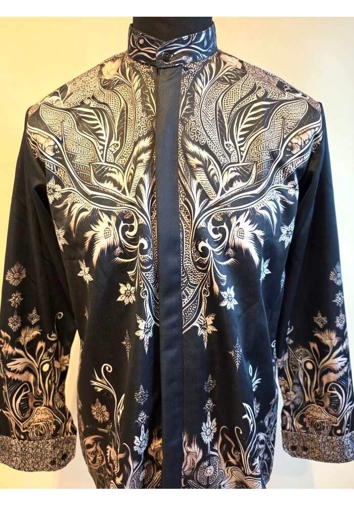 Batik overhemd lange mouw 1007-07