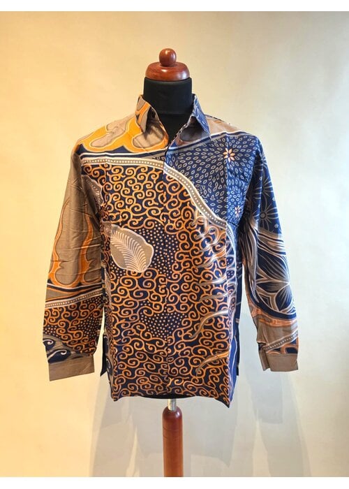 Batik overhemd lange mouw 3007-01