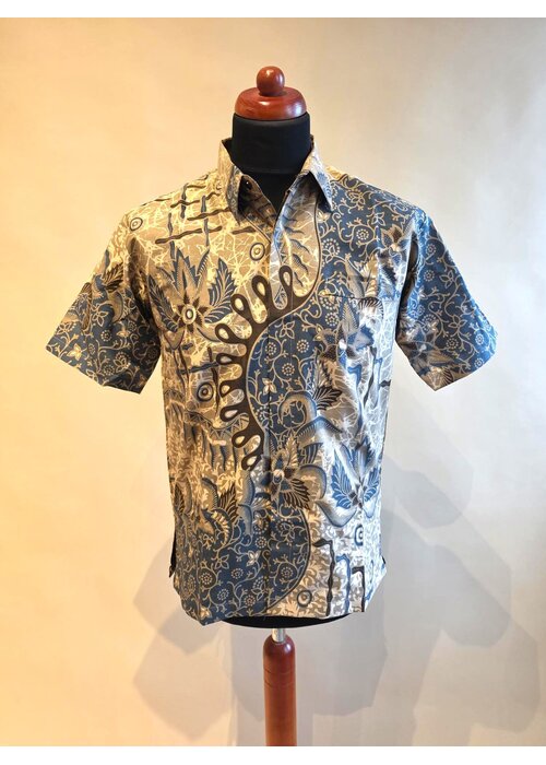 Batik overhemd korte mouw 3007-07